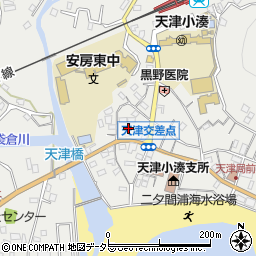 千葉県鴨川市天津1007周辺の地図