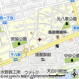 愛知県名古屋市天白区元八事2丁目101周辺の地図