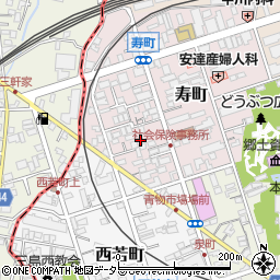 静岡県三島市寿町周辺の地図