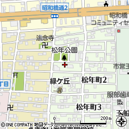 愛知県名古屋市中川区松年町2丁目9周辺の地図
