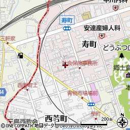 静岡県三島市寿町周辺の地図