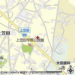 三重県いなべ市員弁町上笠田2663周辺の地図