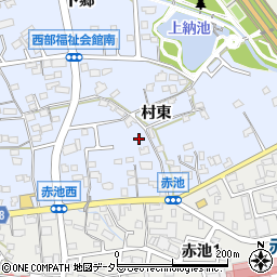 愛知県日進市赤池町村東106周辺の地図