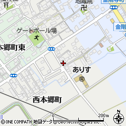 滋賀県近江八幡市西本郷町286-2周辺の地図