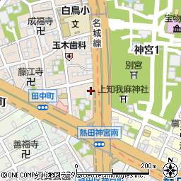 ファミリーマート熱田白鳥三丁目店周辺の地図