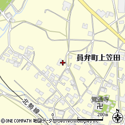 三重県いなべ市員弁町上笠田2196周辺の地図