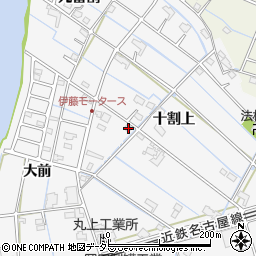 愛知県愛西市善太新田町十割上46周辺の地図