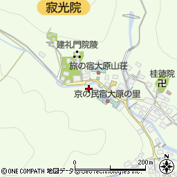 京都府京都市左京区大原草生町39周辺の地図