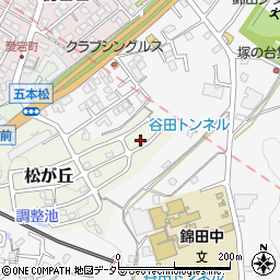 静岡県三島市松が丘12-6周辺の地図