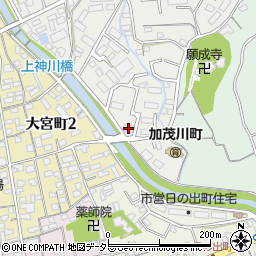 下神川橋周辺の地図
