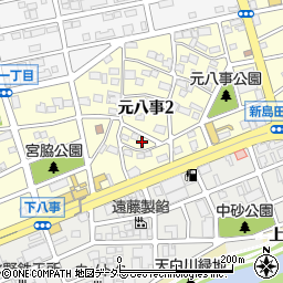 愛知県名古屋市天白区元八事2丁目97周辺の地図