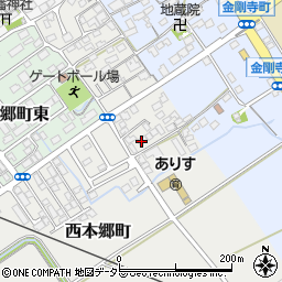 滋賀県近江八幡市西本郷町286-4周辺の地図
