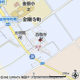 滋賀県近江八幡市金剛寺町174周辺の地図