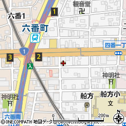 セブンイレブン名古屋四番２丁目店周辺の地図