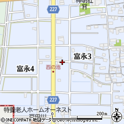 愛知県名古屋市中川区富永周辺の地図