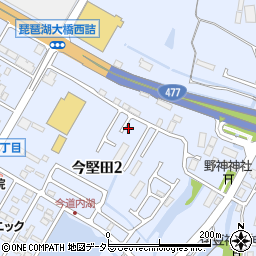 滋賀県大津市今堅田2丁目34-70周辺の地図