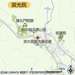京都府京都市左京区大原草生町25周辺の地図