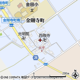 滋賀県近江八幡市金剛寺町162-1周辺の地図