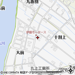 愛知県愛西市善太新田町十割上39周辺の地図