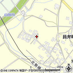 三重県いなべ市員弁町上笠田2184周辺の地図