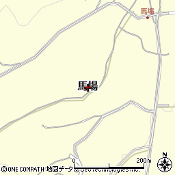 岡山県苫田郡鏡野町馬場周辺の地図