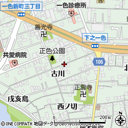 愛知県名古屋市中川区下之一色町古川周辺の地図