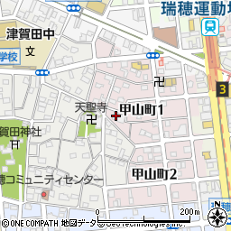 愛知県名古屋市瑞穂区甲山町1丁目50周辺の地図