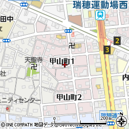 愛知県名古屋市瑞穂区甲山町1丁目73周辺の地図