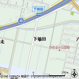 愛知県弥富市荷之上町下焼田周辺の地図
