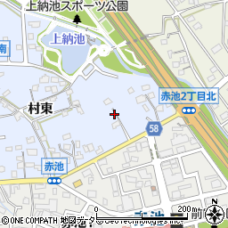 愛知県日進市赤池町村東34周辺の地図