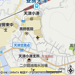 千葉県鴨川市天津1208-1周辺の地図
