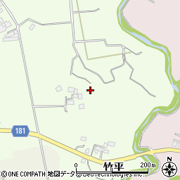千葉県鴨川市竹平周辺の地図