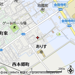 滋賀県近江八幡市西本郷町286-8周辺の地図