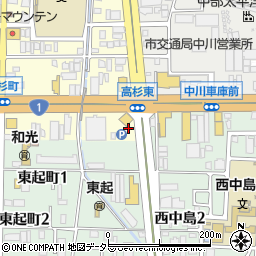 カレーハウスＣｏＣｏ壱番屋中川区高杉店周辺の地図