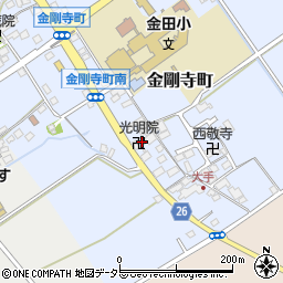 滋賀県近江八幡市金剛寺町148周辺の地図