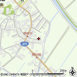 滋賀県近江八幡市野村町1402周辺の地図