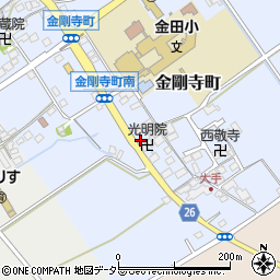 滋賀県近江八幡市金剛寺町294周辺の地図