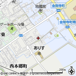 滋賀県近江八幡市西本郷町286-1周辺の地図