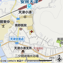 天津小湊周辺の地図