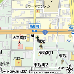 名南三菱中川高杉店周辺の地図