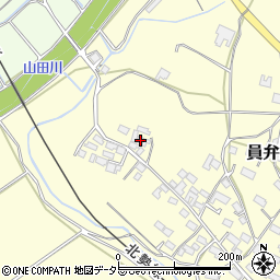 三重県いなべ市員弁町上笠田2180周辺の地図