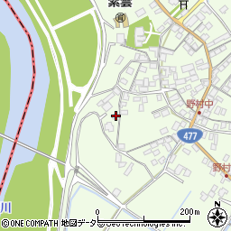 滋賀県近江八幡市野村町972周辺の地図