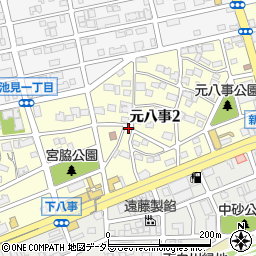 愛知県名古屋市天白区元八事2丁目45周辺の地図