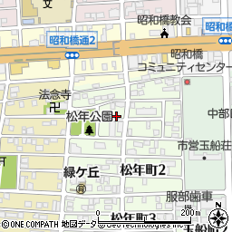 愛知県名古屋市中川区松年町1丁目55周辺の地図