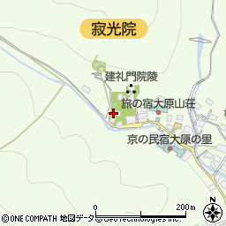 京都府京都市左京区大原草生町4周辺の地図
