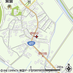 滋賀県近江八幡市野村町1397周辺の地図