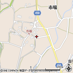岡山県津山市市場1022周辺の地図