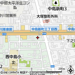 河津屋中川店周辺の地図