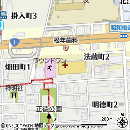 愛知県名古屋市中川区法蔵町周辺の地図