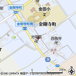 滋賀県近江八幡市金剛寺町151周辺の地図